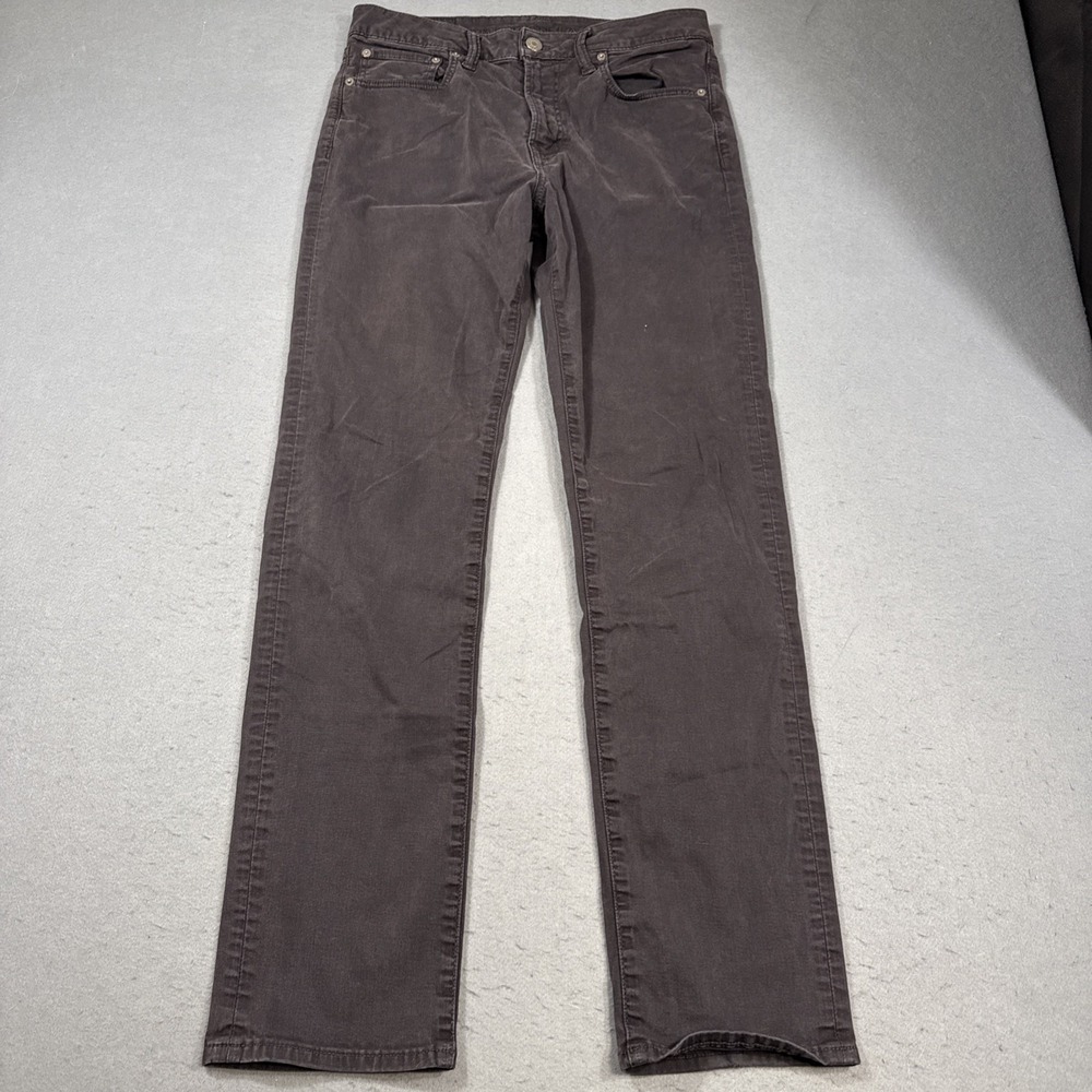 JEANS STRAIGHT American Eagle Men's 31/34  Black Denim  Flex